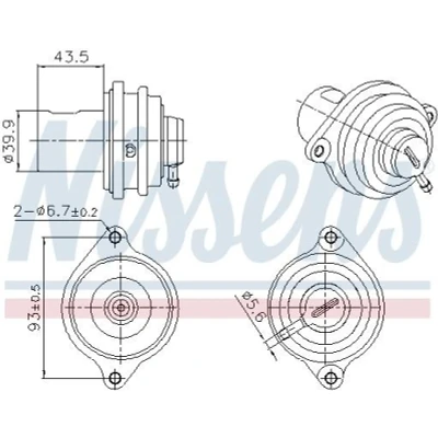 Kuva Venttiili, pakokaasun kierrätys SMART FORFOUR, FORTWO Cabrio, Coupé OE 6391400160, 6391400560, 6601400360
