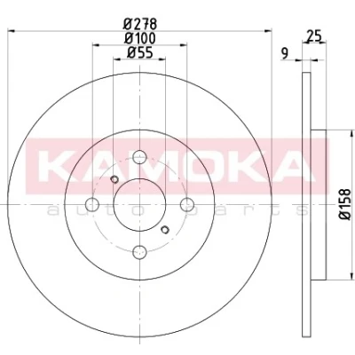 Kuva Jarrulevy, Taka akseli DAIHATSU CHARADE VIII, TOYOTA YARIS OE 424310D060, 42431 0D060, 424310D060000