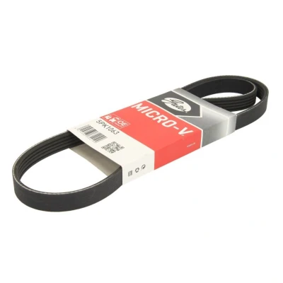 Kuva GATES Micro V 5PK1063 Moniurahihna 1063 5 Polyesteri, EPDM (eteenipropeeni dieeni kumi) VOLKSWAGEN: GOLF 6, Jetta 3, 4