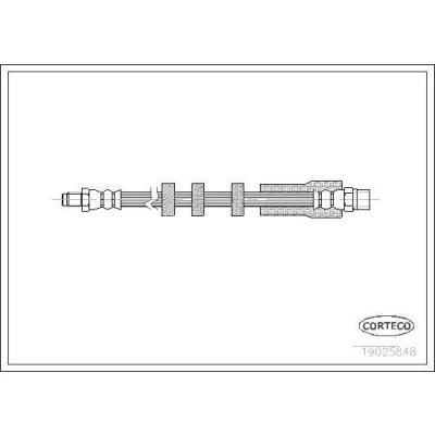 Kuva CORTECO 19025848 Jarruletku Taka akseli 270 VOLVO: S70, V70 I, S80 I