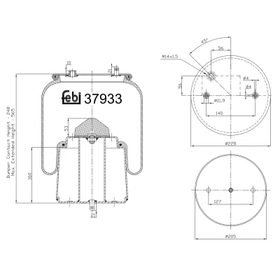 Kuva FEBI BILSTEIN 37933 Metallipalje, ilmajousitus