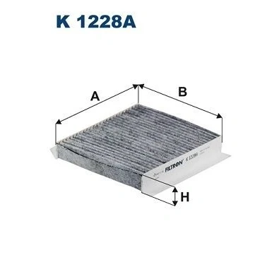 Kuva FILTRON K 1228A Raitisilmasuodatin Aktiivihiilisuodatin 200 177 30 FIAT: Fiorino III Van / Farmari, Tipo Doblo II Farmari