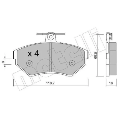 Kuva Jarrupalasarja, levyjarru METELLI 22 0215 1