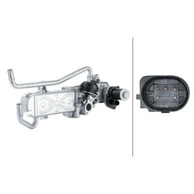 Kuva HELLA 6NU 358 167 011 EGR Moduli (Pakokaasukierrätys) Tiivisteillä, Pakokaasukierrätys jäähdyttimellä venttiilillä SEAT: Ibiza 4 ST