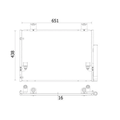Kuva MAHLE ORIGINAL AC 929 000S Ilmastoinnin Lauhdutin Vedenerottimella 651 TOYOTA: HILUX 3 Pick up