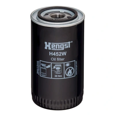 Kuva HENGST FILTER H452W Öljynsuodatin M24x1,5 Ruuvattava suodatin