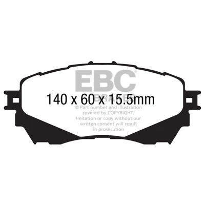 Kuva EBC Brakes DP42170R Jarrupalat Etuakseli MAZDA: 6 Farmari, Hatchback, Sedan
