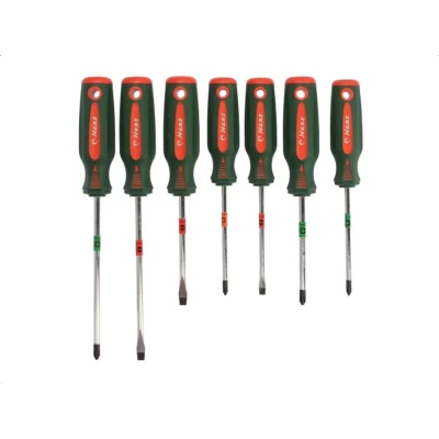 Kuva HANS 06400 7MG Ruuvimeisselisarja 7 SL 5.5x100, 6.5x100, 6.5x150, PH 1x100, 2x100, 2x150, PZ 1x100 Muovipidikkeessä