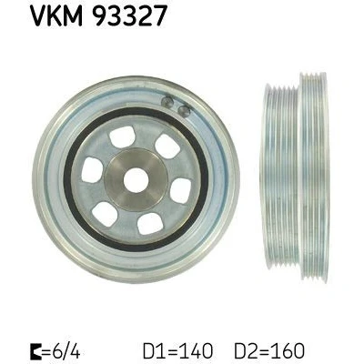 Kuva SKF VKM 93327 Kampiakselin Hihnapyörä 140 / 160 10 FIAT: Ducato III Bussi, Van, CITROËN: Jumper II Bussi