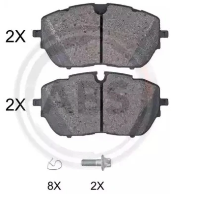 Kuva Jarrupalasarja, levyjarru, Etuakseli CITROËN, DS, OPEL, PEUGEOT OE 1612373080, 1647859680, 1647877180