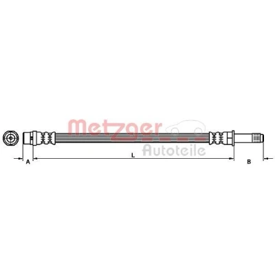 Kuva METZGER 4111092 Jarruletku 433 VOLKSWAGEN: LT 28 46 2 Kasten