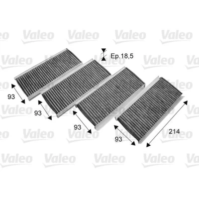 Kuva VALEO CLIMFILTER PROTECT 715712 Raitisilmasuodatin Aktiivihiilisuodatin 214 93 19 BMW: 3 Coupe, Sedan, Cabriolet