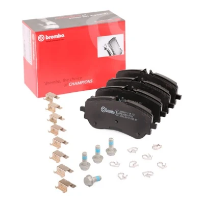 Kuva BREMBO P 85 172 Jarrupalat Ilman kulumisenilmaisinta Jarrusatulan ruuveilla Tarvikkeilla VOLKSWAGEN: Crafter Van, Amarok Pick up, Bussi