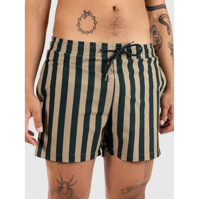 Kuva Urban Classics Striped Uimashortsit, Koko: Small, Bottlegreen unionbeige