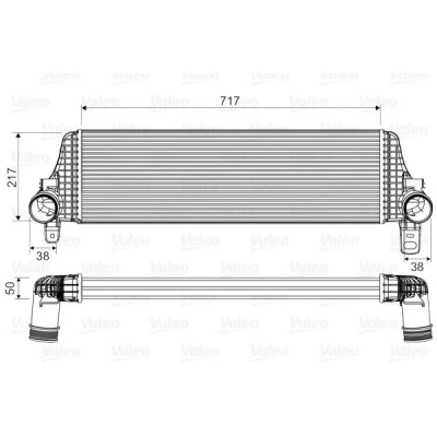 Kuva VALEO 818659 Välijäähdytin ilman EGR venttiiliä VOLKSWAGEN: Transporter 5, 5 Bus, Multivan (7HM