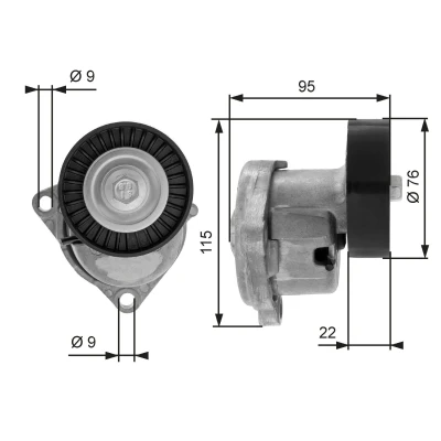 Kuva GATES FleetRunner Micro V Kit T38448 Kiristysrulla