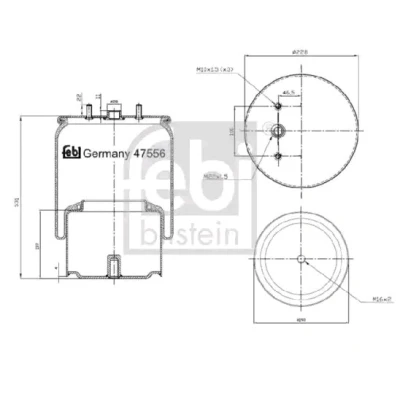 Kuva FEBI BILSTEIN 47556 Metallipalje, ilmajousitus