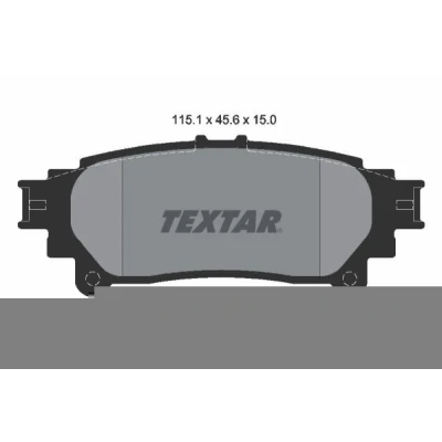 Kuva TEXTAR 2491801 Jarrupalat Ei kulumisenilmaisimelle LEXUS: RX IV, III, TOYOTA: Prius Plus