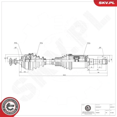 Kuva Vetoakseli ESEN SKV 40SKV017