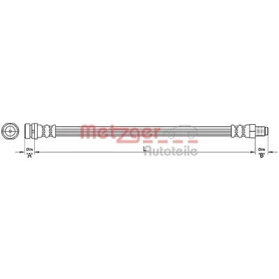Kuva METZGER 4110368 Jarruletku 383 VOLVO: V50, S40 II, CITROËN: Berlingo / First I