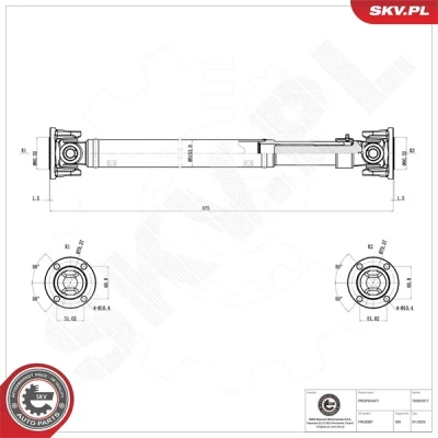 Kuva ESEN SKV 76SKV017 Vetoakseli Taka akseli