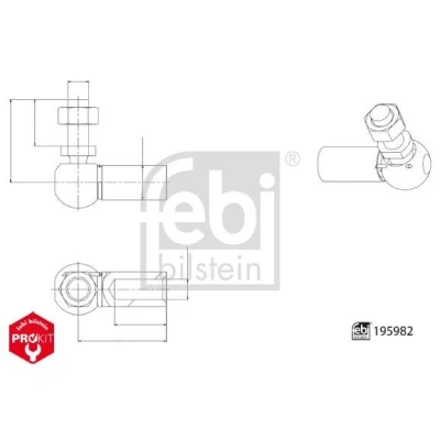 Kuva FEBI BILSTEIN 195982 Pallonivel, Vaihdevipu