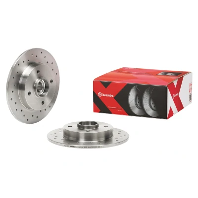 Kuva BREMBO 08.9512.2X Jarrulevyt 249 9 4 täysi, reijitetty pinnoitettu Pyöränlaakersarjalla PEUGEOT: 307 Hatchback, Farmari, 207 Hatchback