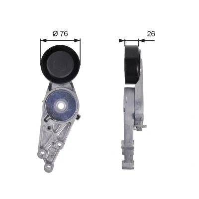 Kuva GATES FleetRunner Micro V Kit T38151 Kiristysrulla AUDI: A6 C4 Avant, Sedan, A4 B6 VOLKSWAGEN: Passat B5 GP Variant, Variant