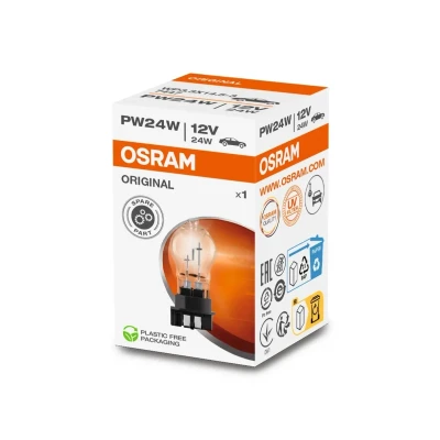 Kuva OSRAM 7447 Polttimo, Vilkkuvalo 12V 24W PW24W AUDI: Q2 (GAB) 2.0 TFSI quattro, 30 TFSI, 35 TDI, 1.0 TDi