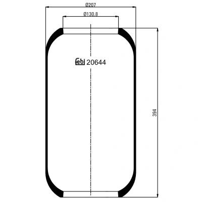 Kuva FEBI BILSTEIN 20644 Metallipalje, ilmajousitus VOLVO: FL 7