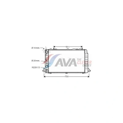 Kuva Jäähdytin,moottorin jäähdytys AVA QUALITY COOLING AIA2089