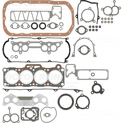 Kuva REINZ 01 52280 Täydellinen Tiivistesarja Moottori Kampiakselin tiivisteellä, Venttiilivarren tiivisteellä MAZDA: 929 II Sedan, B sarja Pick up