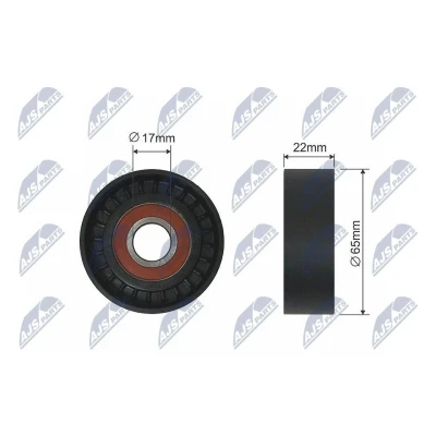 Kuva Ohjain /kiristysrulla kiilahihna AUDI A3 Sportback, Q3, TT, TT Roadster, VW BEETLE, JETTA III, IV, NEW BEETLE OE 07K 145 172 B, 07K145172B,