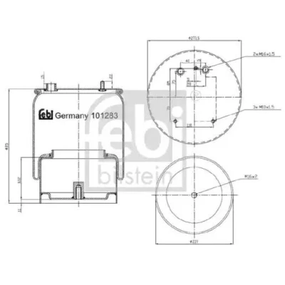 Kuva FEBI BILSTEIN 101283 Metallipalje, ilmajousitus