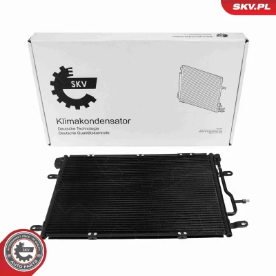Kuva ESEN SKV 86SKV402 Ilmastoinnin Lauhdutin ilman vedenerotinta Alumiini 611mm AUDI: A4 B6 Sedan, Avant, B7 Sedan