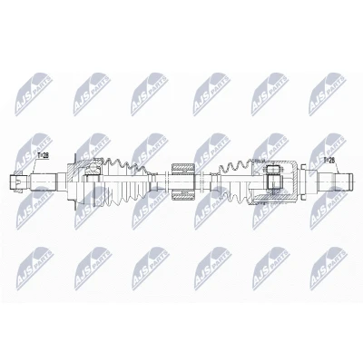 Kuva Vetoakseli SUZUKI SX4 S CROSS (jy), Etuakseli, oikea OE 4410161M00, 4411861M00, 4411961M00
