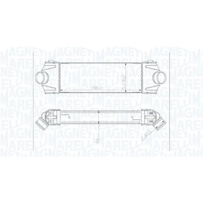 Kuva MAGNETI MARELLI 351319204320 Välijäähdytin FORD: Transit Mk6 Bussi