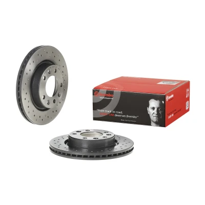 Kuva BREMBO 09.C657.1X Jarrulevyt 266 22 5 rei&#039;itetty/tuuletettu sisältä pinnoitettu hiiliteräs Ruuveilla PEUGEOT: 308 SW 2, II Hatchback