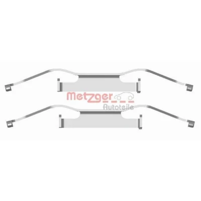 Kuva METZGER 109 1680 Tarvikesarja, Jarrupala VOLKSWAGEN: TRANSPORTER 6, 5, 4 Bus, ALFA ROMEO: Giulietta Hatchback
