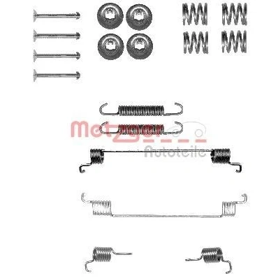 Kuva METZGER 105 0014 Tarvikesarja Jarrukengät FIAT: Panda II Hatchback, 500 Hatchback