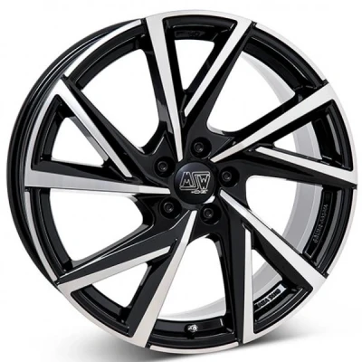 Kuva MSW 80 Gloss Black Polished 8x19 5/112 ET45 B57.1