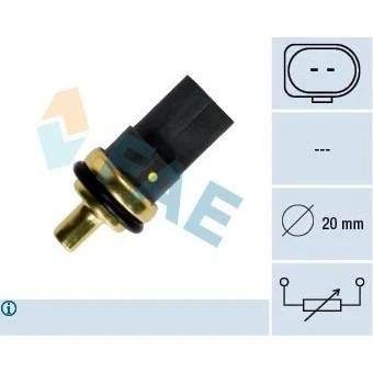 Kuva Jäähdytysnestelämpötilan sensori AUDI, FORD, MERCEDES BENZ, MITSUBISHI, PORSCHE, SEAT, SKODA, VW OE 013 542 78 17, 0515.P8 S1,