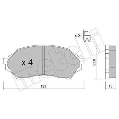 Kuva Jarrupalasarja, levyjarru METELLI 22 0387 0