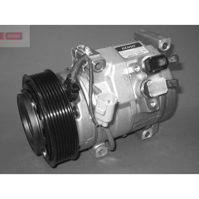 Kuva DENSO DCP50081 Ilmastoinnin Kompressori 10S17C 12 PAG 46 R 134a magneettikytkimellä
