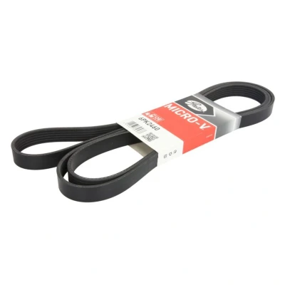 Kuva GATES Micro V 6PK2460 Moniurahihna 2460 6 Polyesteri, EPDM (eteenipropeeni dieeni kumi) AUDI: A6 C6 Avant, Sedan, A4 B7 Sedan