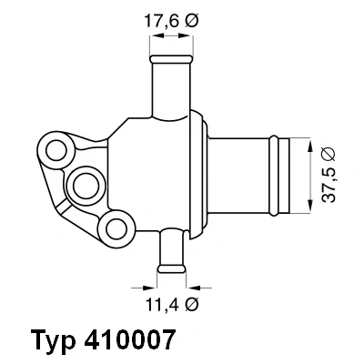 Kuva WAHLER 410007.87D Termostaatti 87 Tiivisteillä