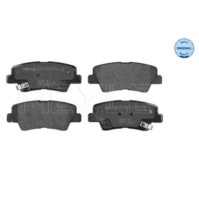 Kuva MEYLE 025 249 3415/W Jarrupalat ORIGINAL Quality Taka akseli akustisella kulumavaroittimella Huudonvaimennuspellillä HYUNDAI: Sonata V, Tucson