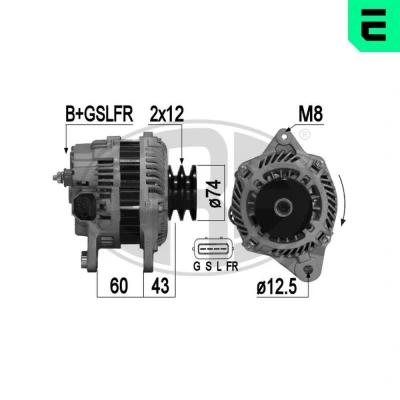 Kuva ERA 209364A Laturi 14V 120A MITSUBISHI: PAJERO 4
