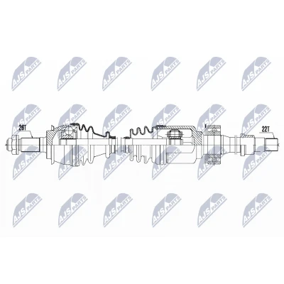 Kuva NTY NPW BM 121 Vetoakseli Etuakseli, oikea 888 MINI: Hatchback