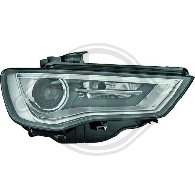 Kuva DIEDERICHS Priority Parts 1033082 Ajovaloumpio Oikea LED, PSY24W, D3S Bi xenon 12V Oikeanpuoleiselle liikenteelle E1 3277, 3276 AUDI: A3 Sportback